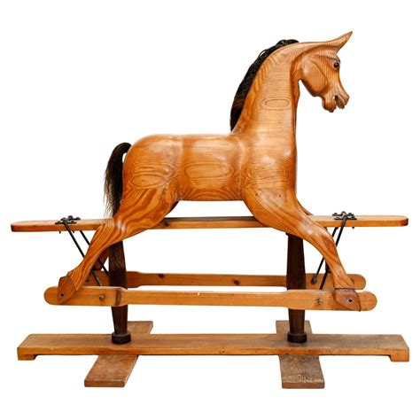 vintage hermes wooden rocking horse|Hermes Horse Wood .